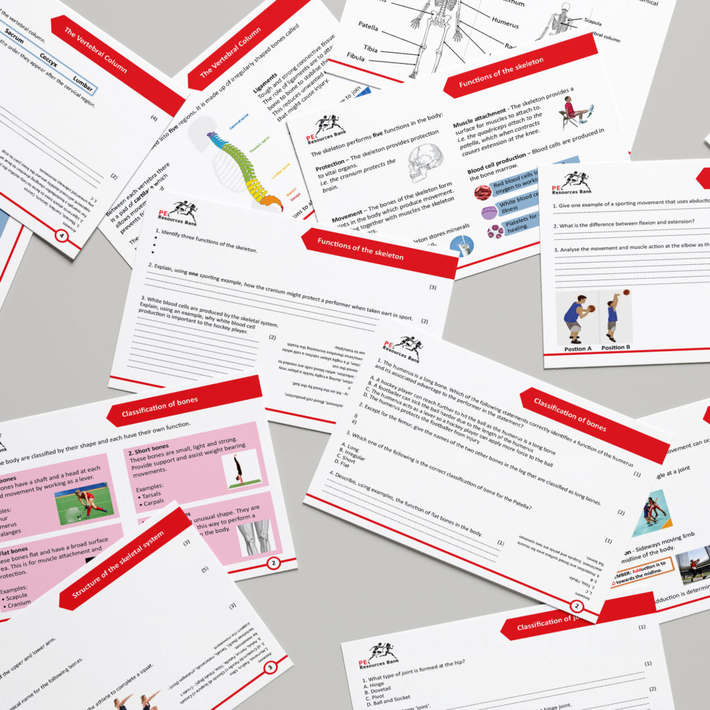 GCSE (9-1) PE Revision Flash Cards - Edexcel. Teachers and Students.